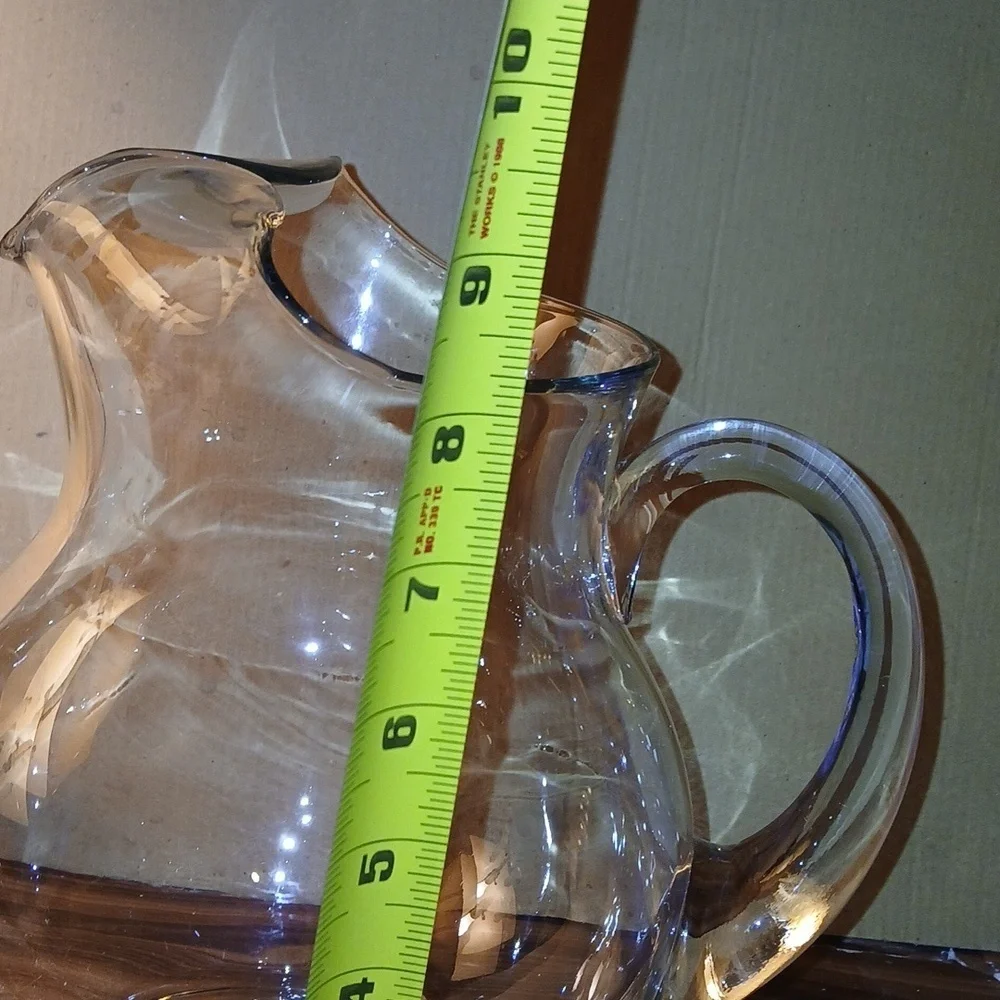 Vintage LIBBEY Crisa Ckear Glass Pitcher